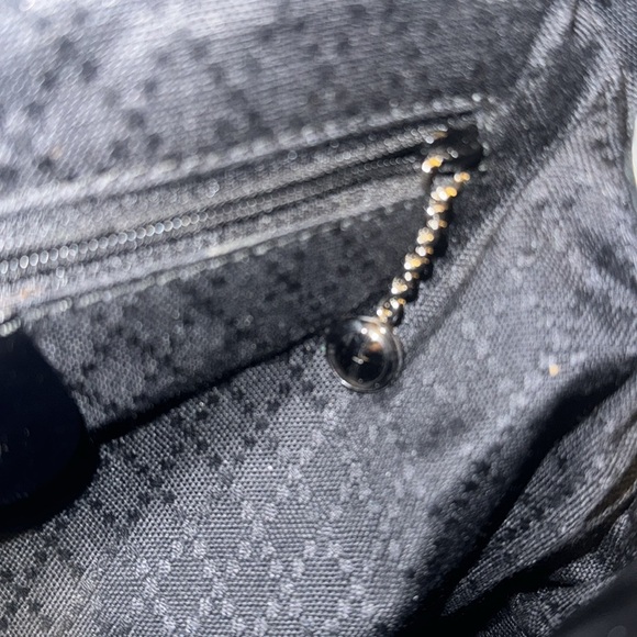 Vintage 90s Gucci nylon Bamboo Handle Leather Backpack Bookbag EUC - Picture 12 of 16